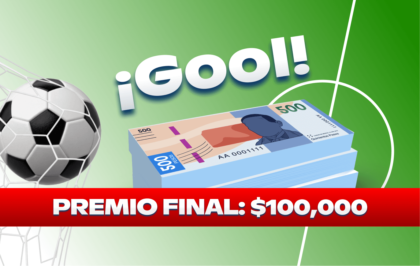 Premio Acumulado del Torneo Global: $100,000